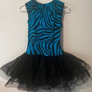 Zebra tutu dance costume